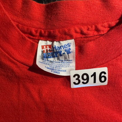 Vintage Hanes Kauai Hurricane Iniki R&R Team Tee XL Red