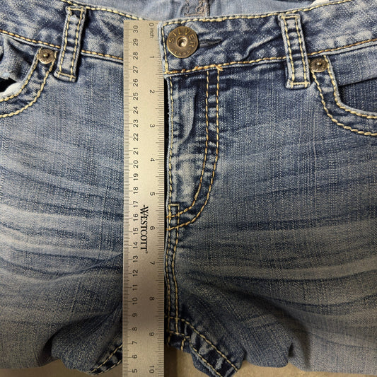 Silver Jeans Suki Capri Womens 14 Light Wash Denim