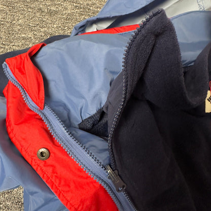 Columbia Tech Series Hooded Jacket Womens M Blue Gorpcore