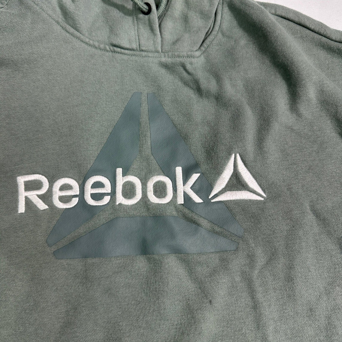 Reebok Pullover Hoodie Mens M Sage Green Athleisure Delta