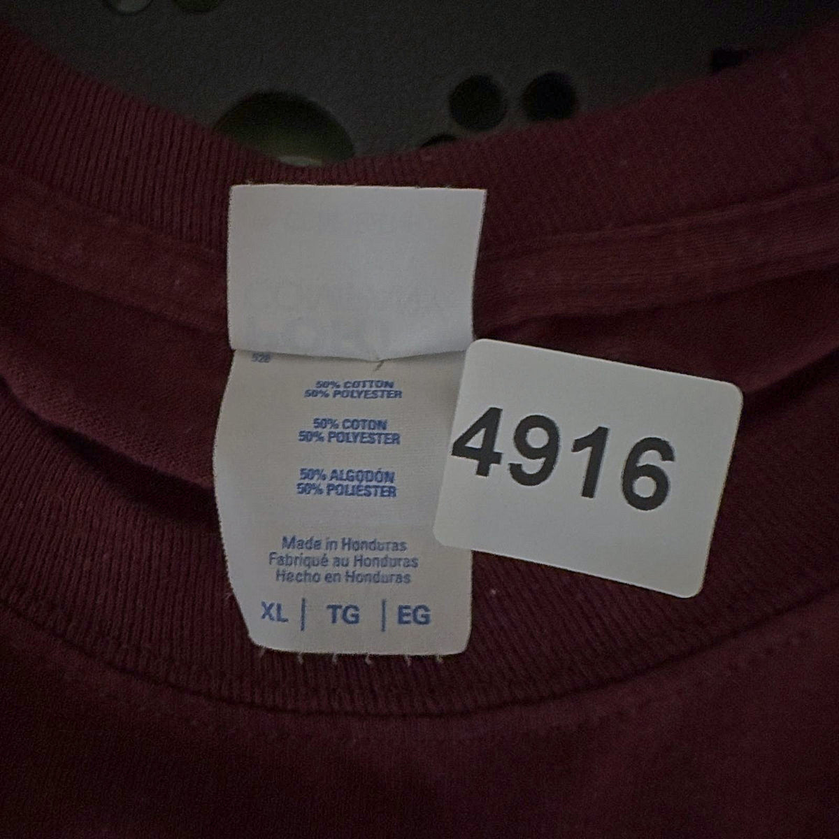 Port & Company Silver Dollar Pocket Tee Mens XL Maroon