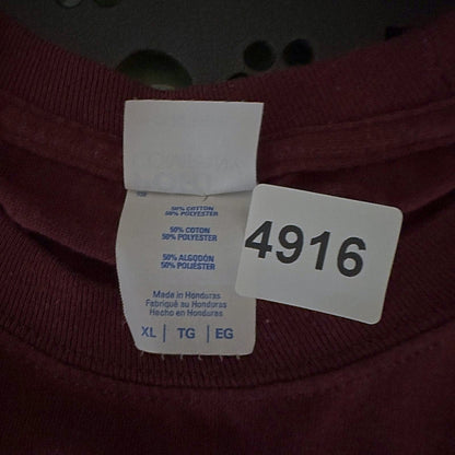 Port & Company Silver Dollar Pocket Tee Mens XL Maroon