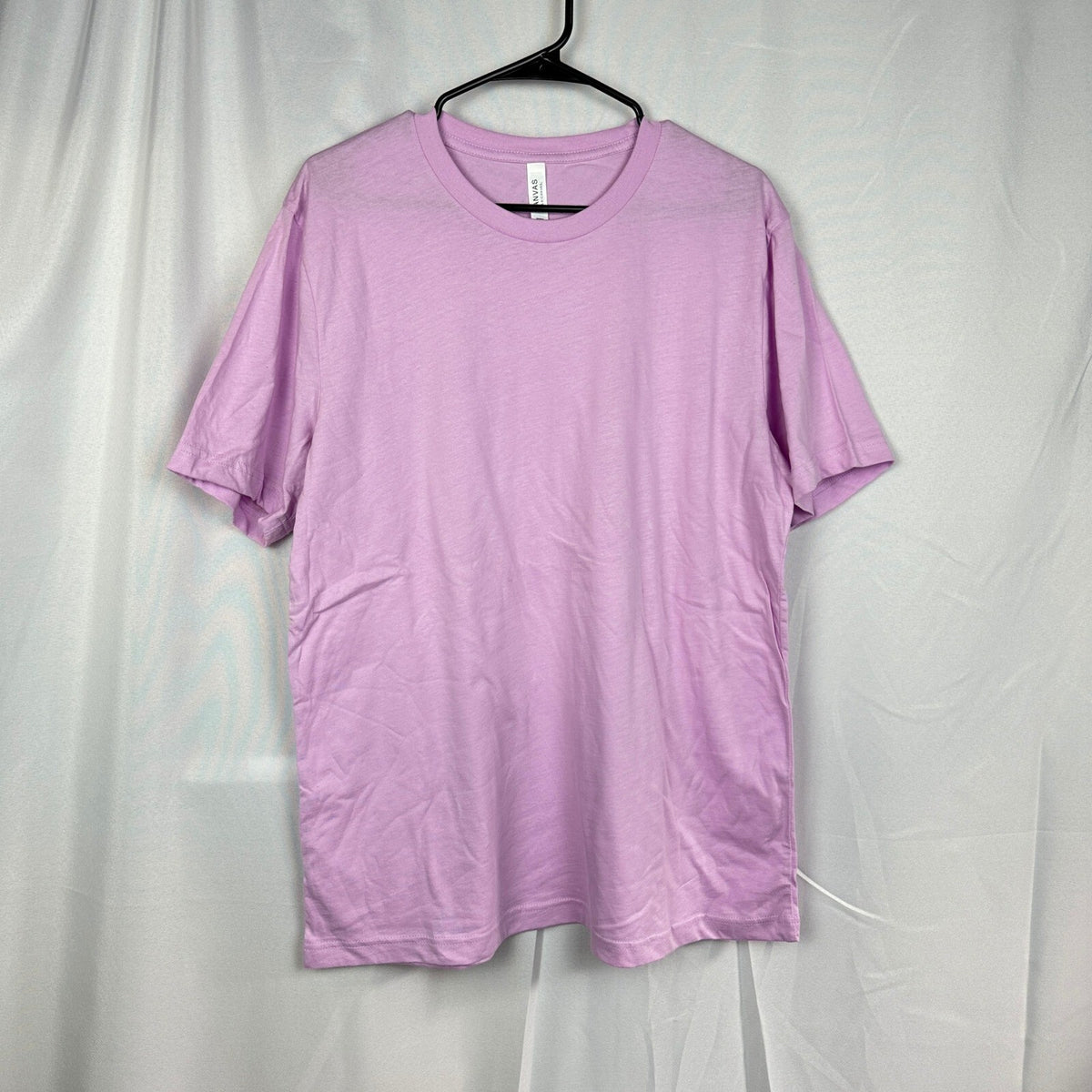 NWT Bella Canvas Mens XL T-Shirt Lilac Cotton Crewneck