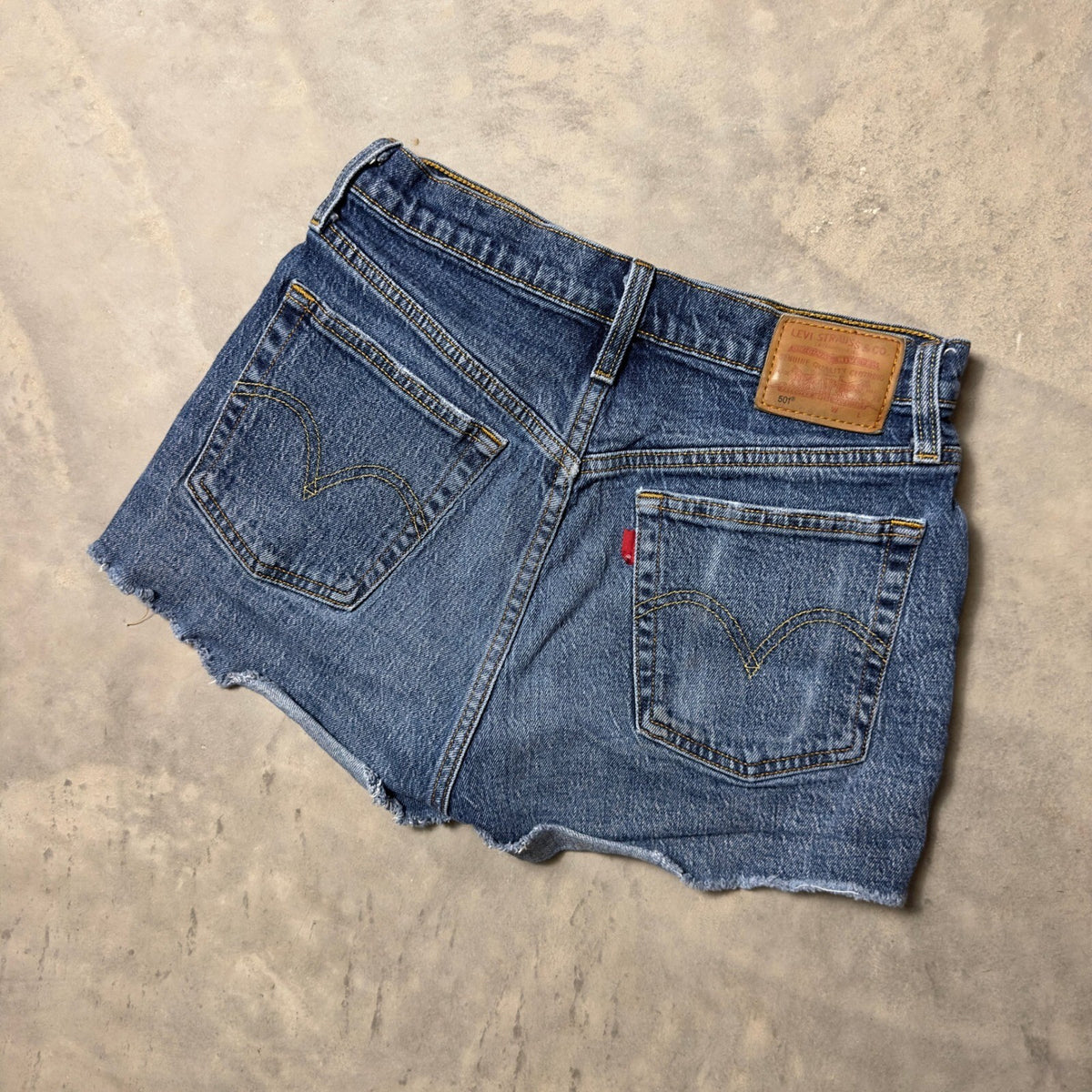 Levi's Premium 501 Original Denim Shorts Womens 27 Blue