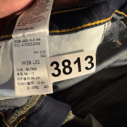NWT Levi's 514 Straight Jeans Mens 38x32 Dark Indigo