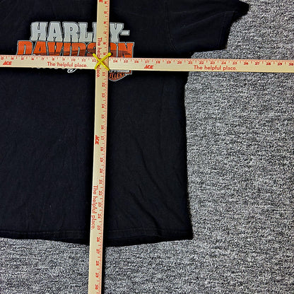 Harley Davidson Motorcycles Fargo ND Tee Mens L Black Biker