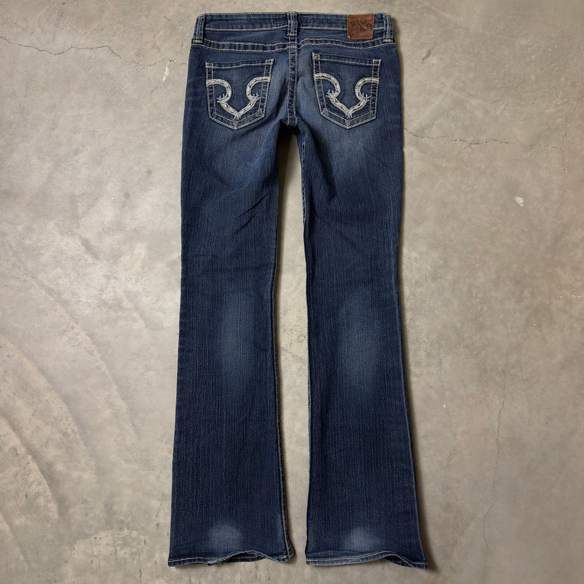 Big Star Maddie Jeans Womens 29XL Mid Rise Dark Wash Bootcut