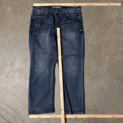 Tin Haul Straight Leg Jeans Mens 40x31 Blue Western Baggy Workwear Rodeo Denim