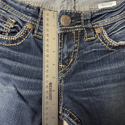 Silver Jeans Aiko Slim Bootcut Womens 26x33 Dark Wash