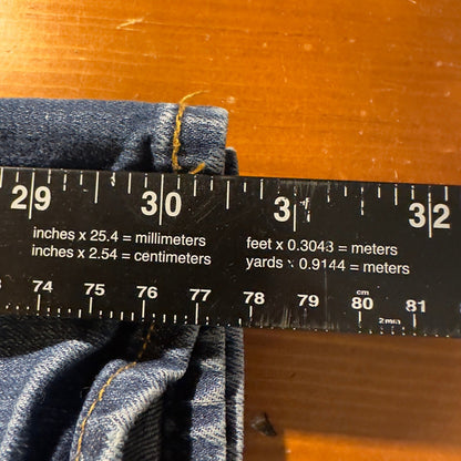 Levi's 505 Straight Jeans Womens 4 Blue Medium Wash Baggy