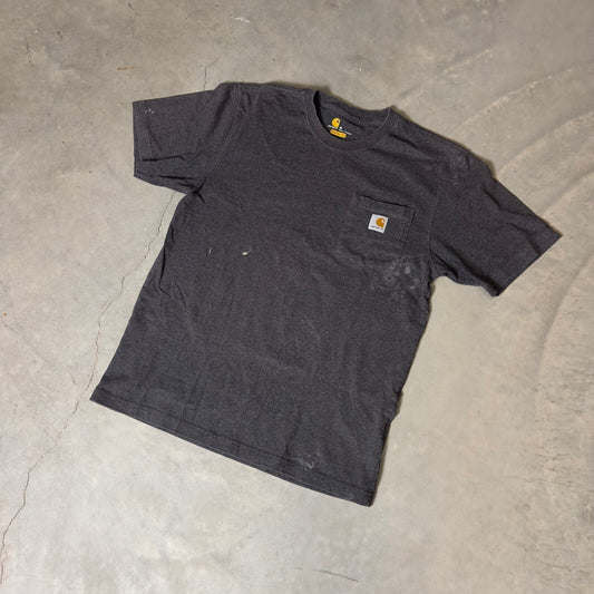 Carhartt Pocket T-Shirt Mens M Charcoal Grey Original Fit