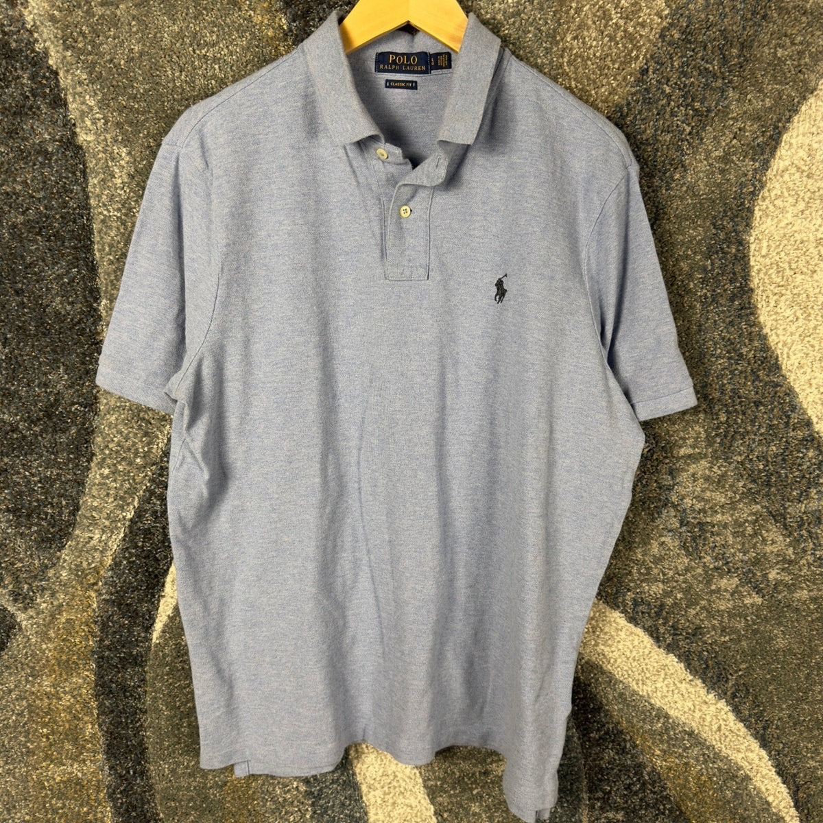 Polo Ralph Lauren Polo Shirt Mens L Light Blue Classic Fit