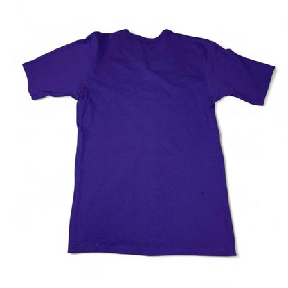 Champion T Shirt Unisex Small Purple Cotton Basic Streetwear