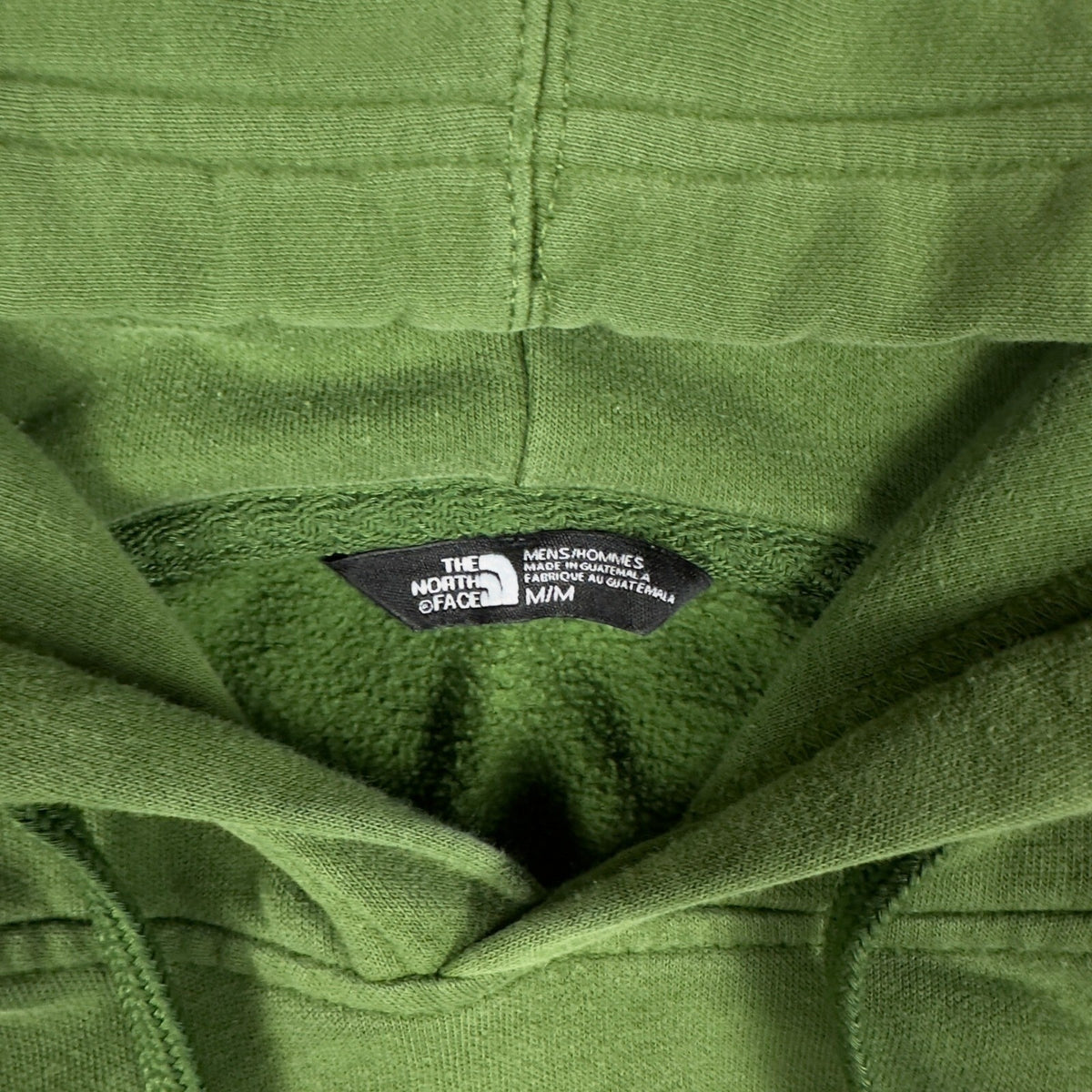 The North Face Mens Green Camo Logo Pullover Hoodie Sweatshirt Size Medium