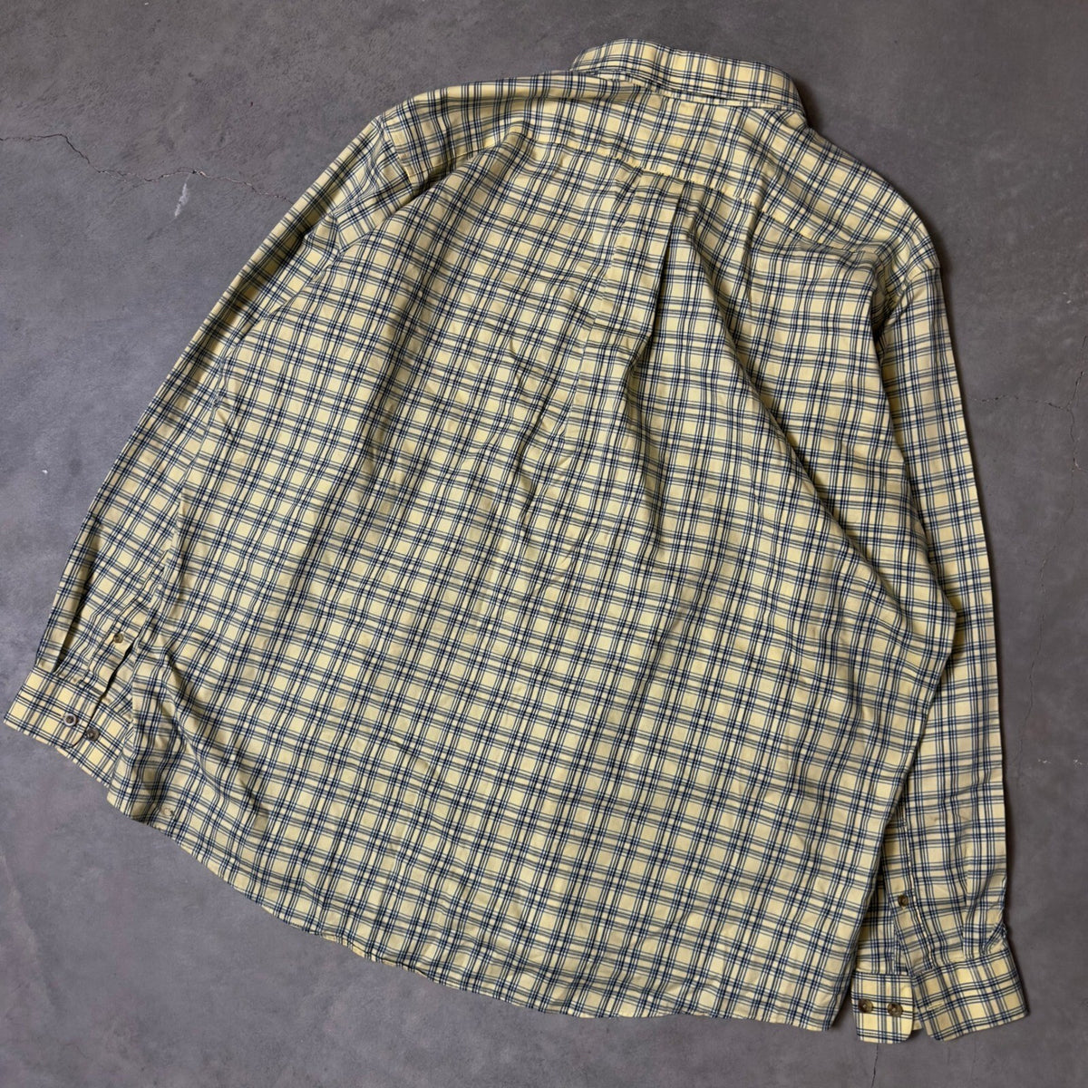 L.L. Bean Plaid Button Down Shirt Mens XXL Yellow Traditional Fit Heritage