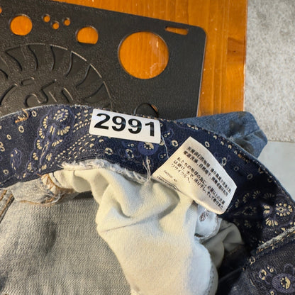 Levi's Paint Splatter Jeans Women 33 Blue Grunge Baggy