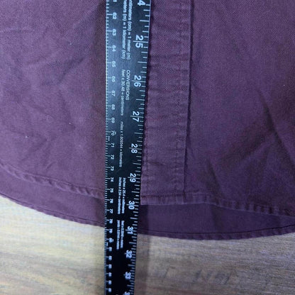 Eddie Bauer Purple Button-Up Work Shirt Men's Large