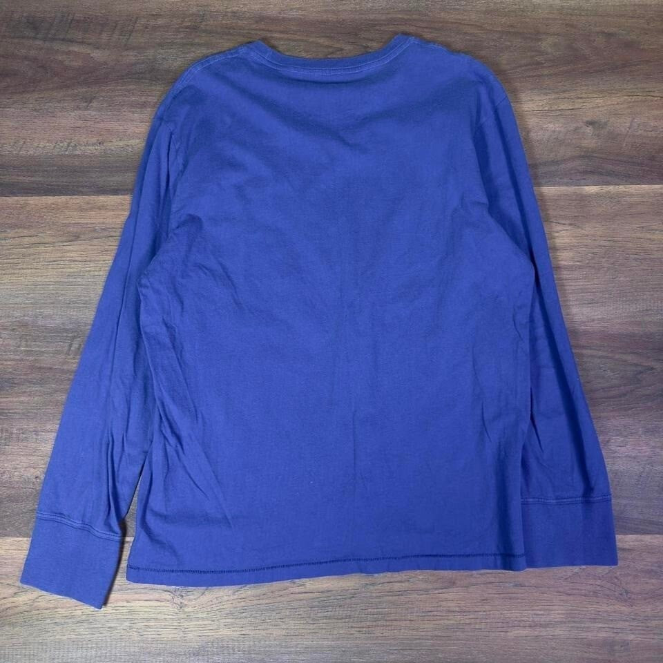 American Eagle Outfitters 1977 Long Sleeve Shirt Mens L Blue Y2K Vintage