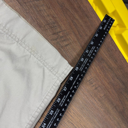Eddie Bauer Khaki Drawstring Chino Pants Mens 36x30 Baggy