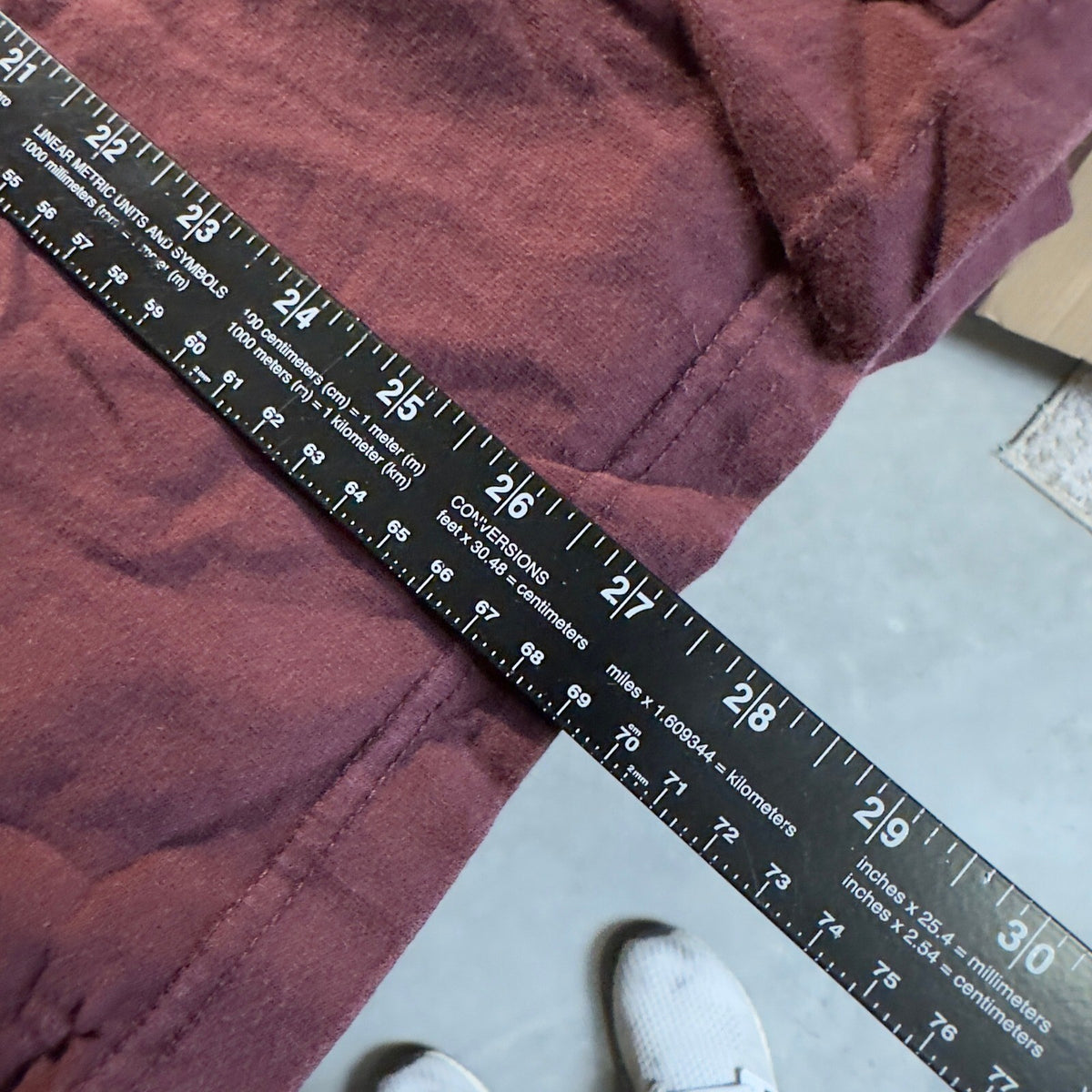 Carhartt Pocket T-Shirt Mens L Burgundy Loose Fit Workwear