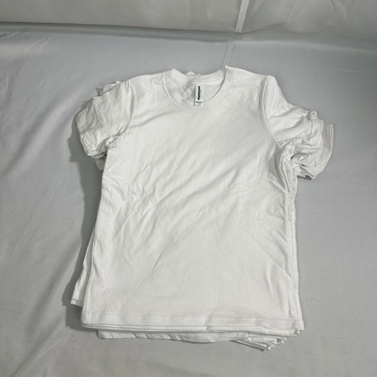 NWT Royal Apparel Unisex Kids Large White T-Shirts Lot of 18