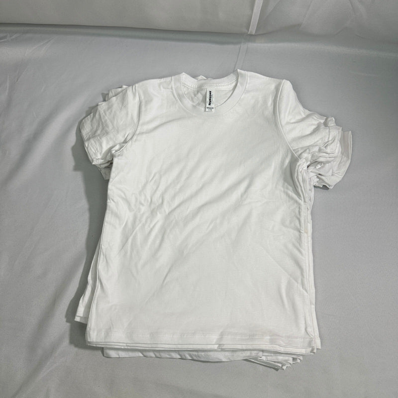 NWT Royal Apparel Unisex Kids Large White T-Shirts Lot of 18