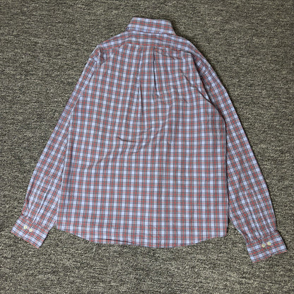 Brooks Brothers Plaid Button-Down Shirt Mens M Blue Preppy