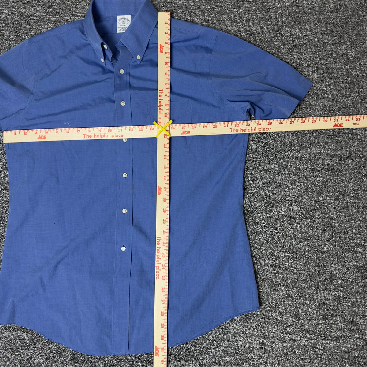 Brooks Brothers Regent Short Sleeve Button-Down Shirt 16.5