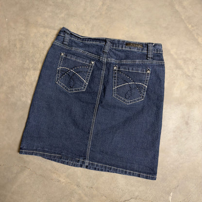 Earl Jean Denim Mini Skirt Womens 6 Blue Y2K