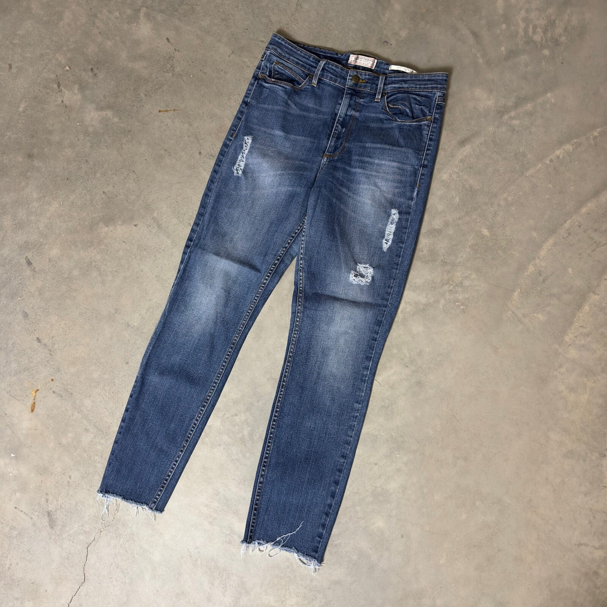 Guess 1981 Skinny Jeans Womens 30 Blue High Rise