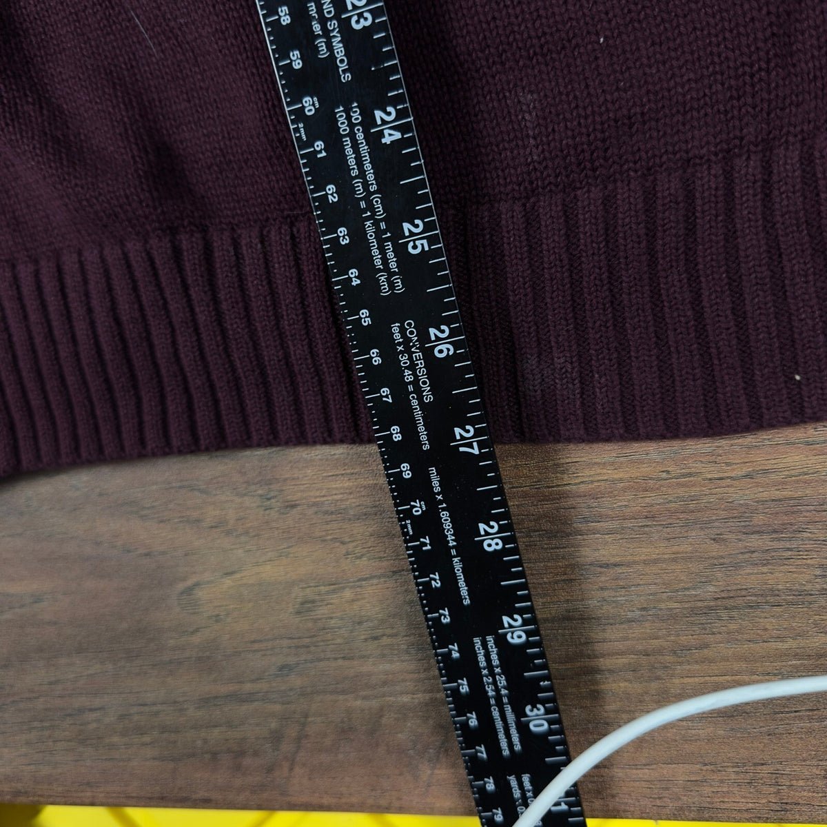 Nautica Striped Crewneck Sweater Mens M Burgundy Navy White