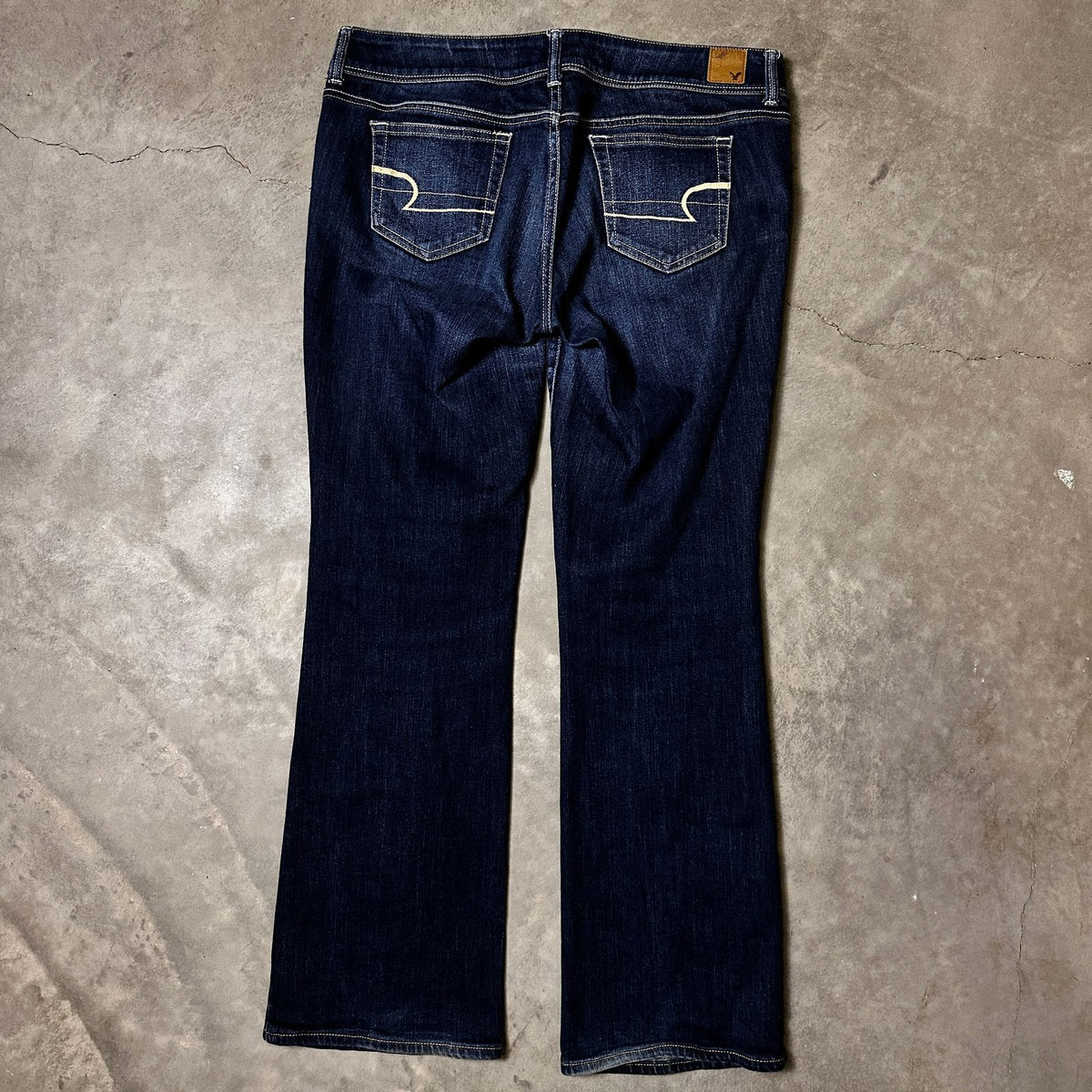American Eagle Slim Boot Jeans Womens Size 12 Dark Wash