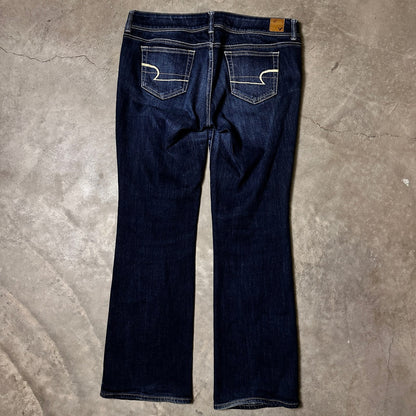 American Eagle Slim Boot Jeans Womens Size 12 Dark Wash