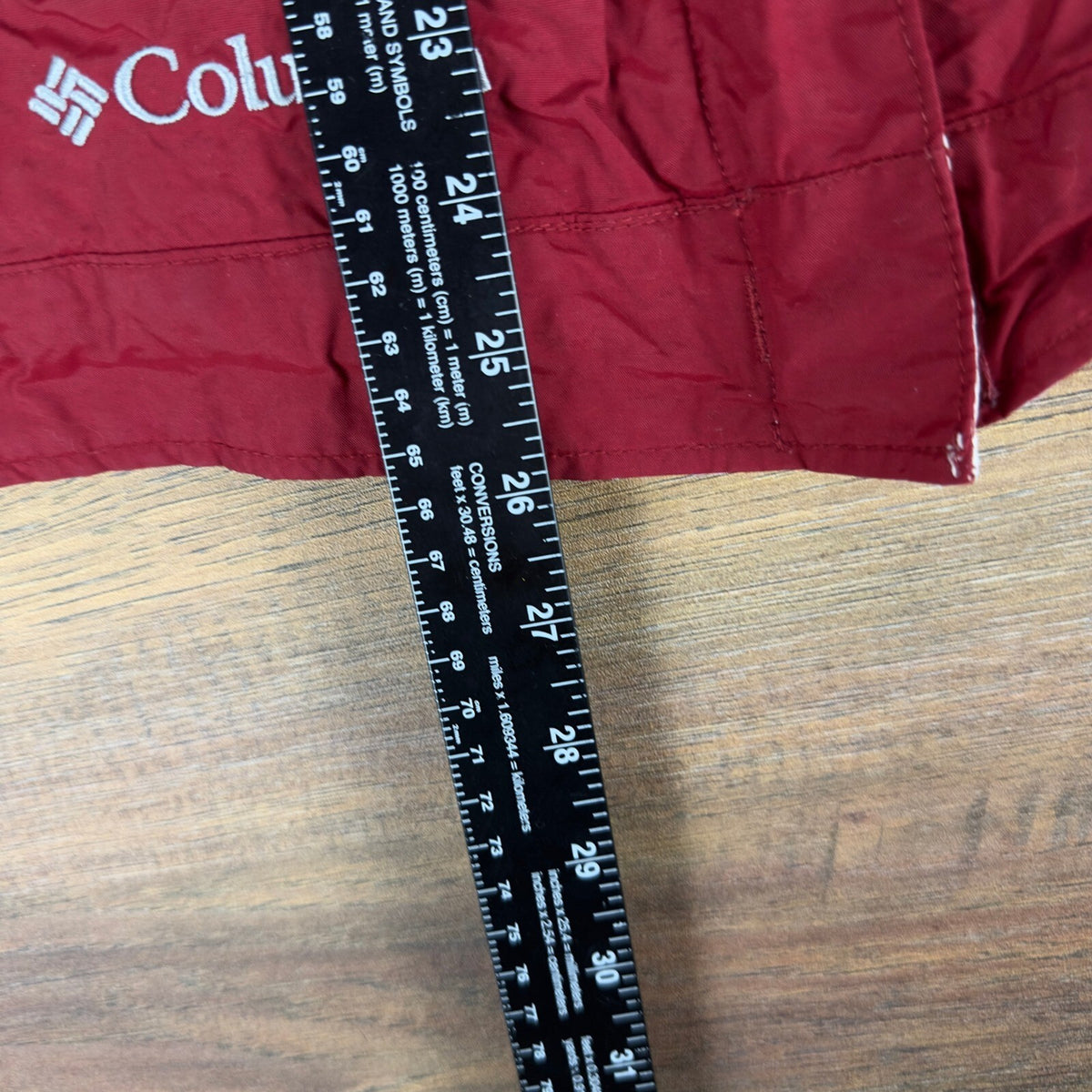 Columbia Womens XL Red White Hooded Windbreaker Jacket Vintage Y2K Full Zip