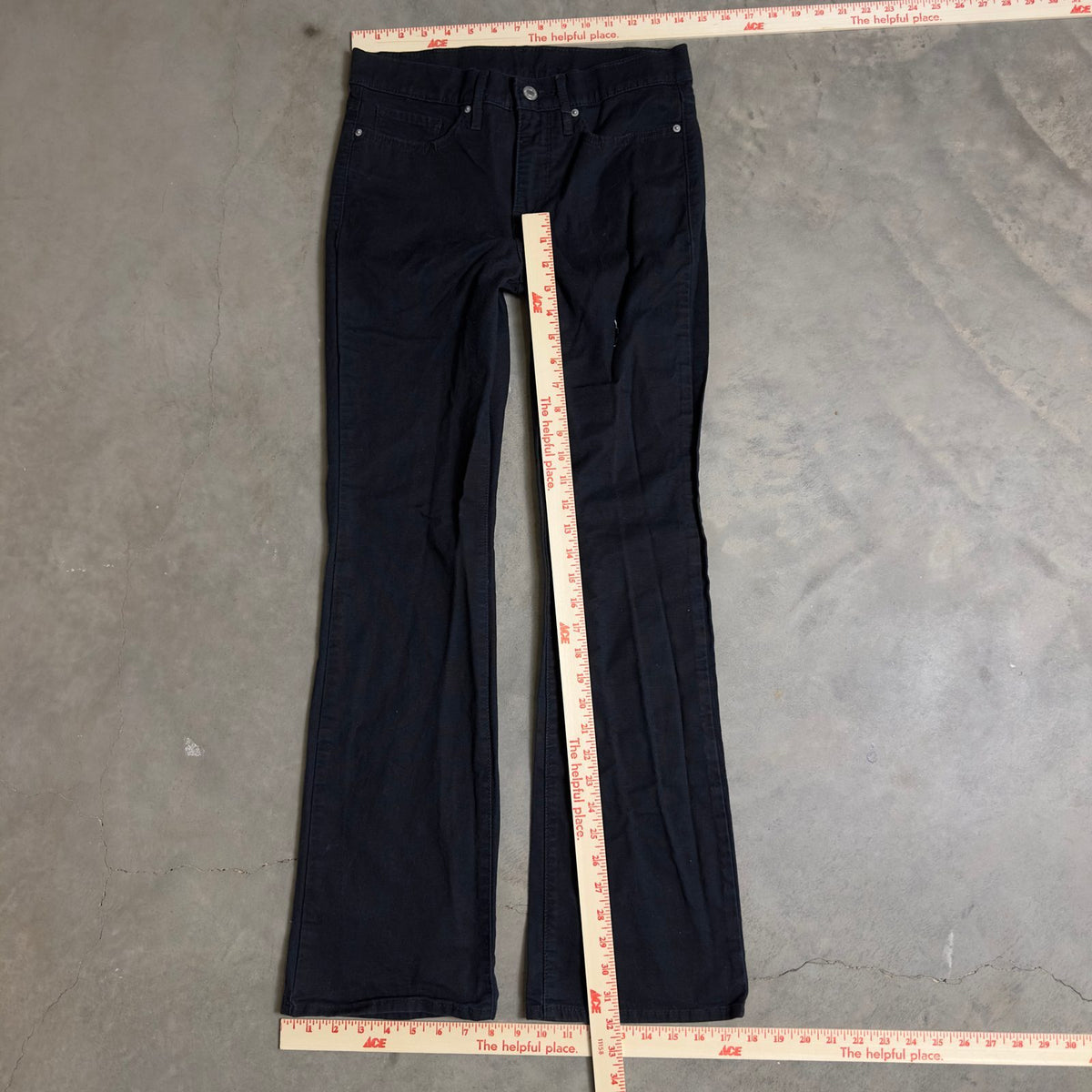 Levi Strauss Flare Jeans Womens Size Unknown Black Y2K