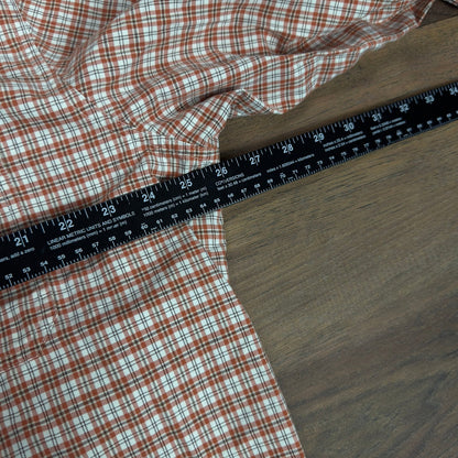 Eddie Bauer Plaid Button Down Shirt Mens XXL Tall Orange