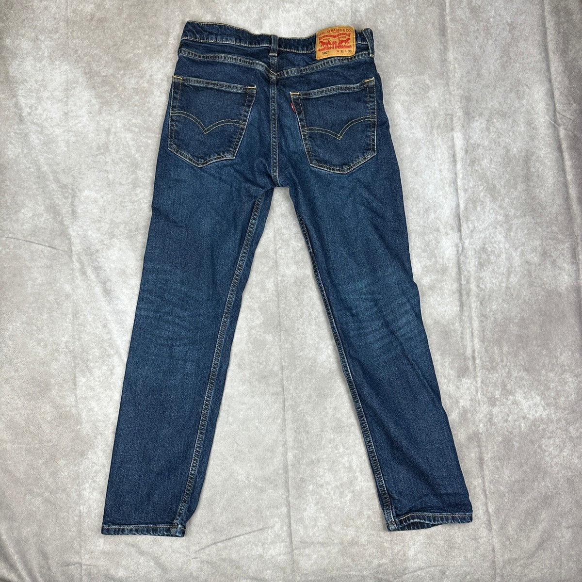 Levi's 502 Regular Taper Jeans Mens 31x30 Dark Blue Baggy