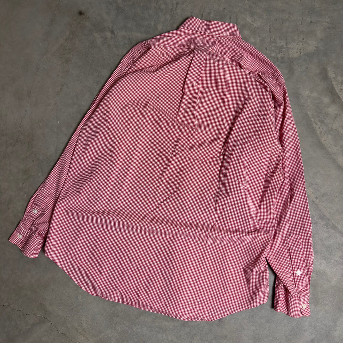 Ralph Lauren Blaire Gingham Shirt Mens L Pink