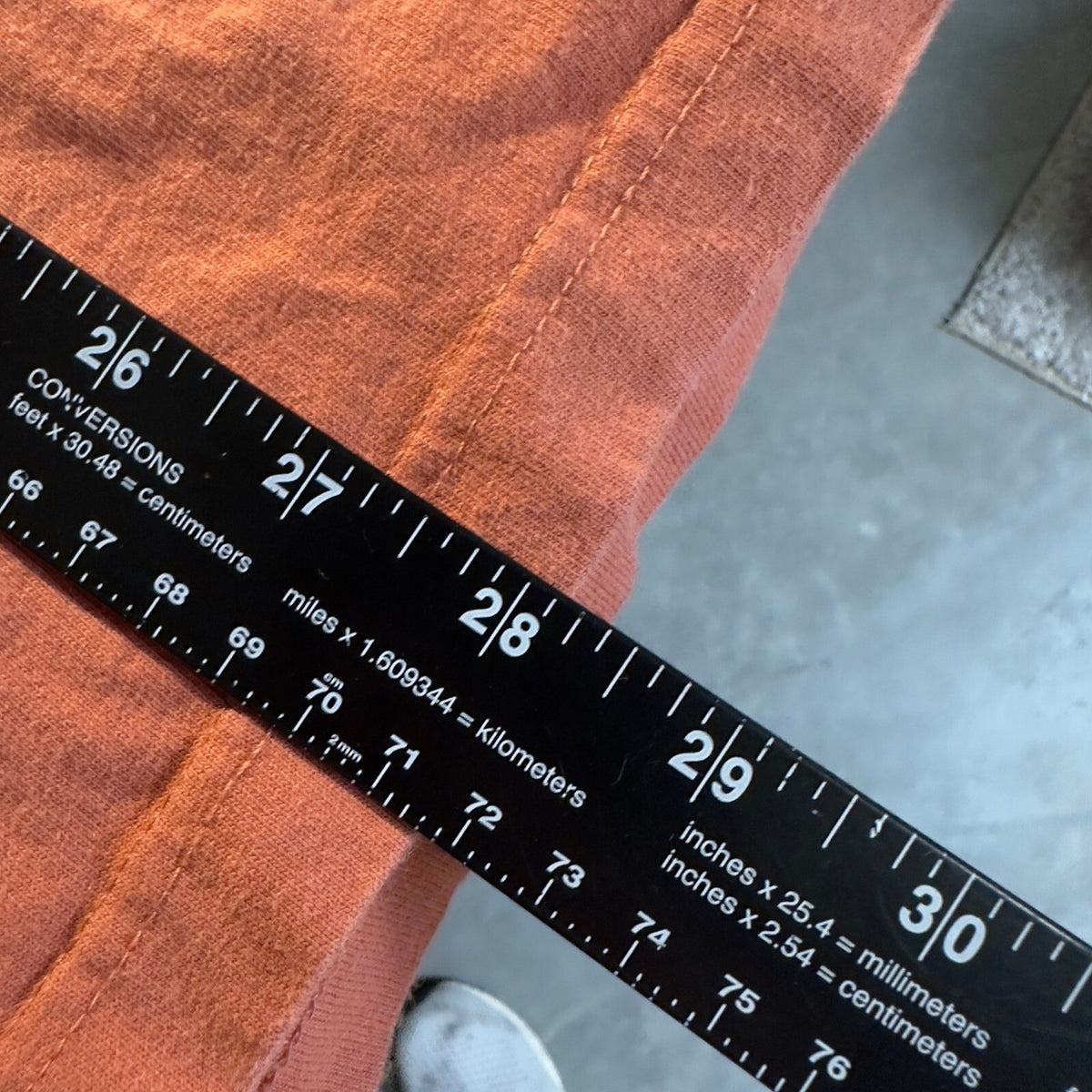 Carhartt Pocket T-Shirt Mens S Orange Loose Fit Workwear Tee