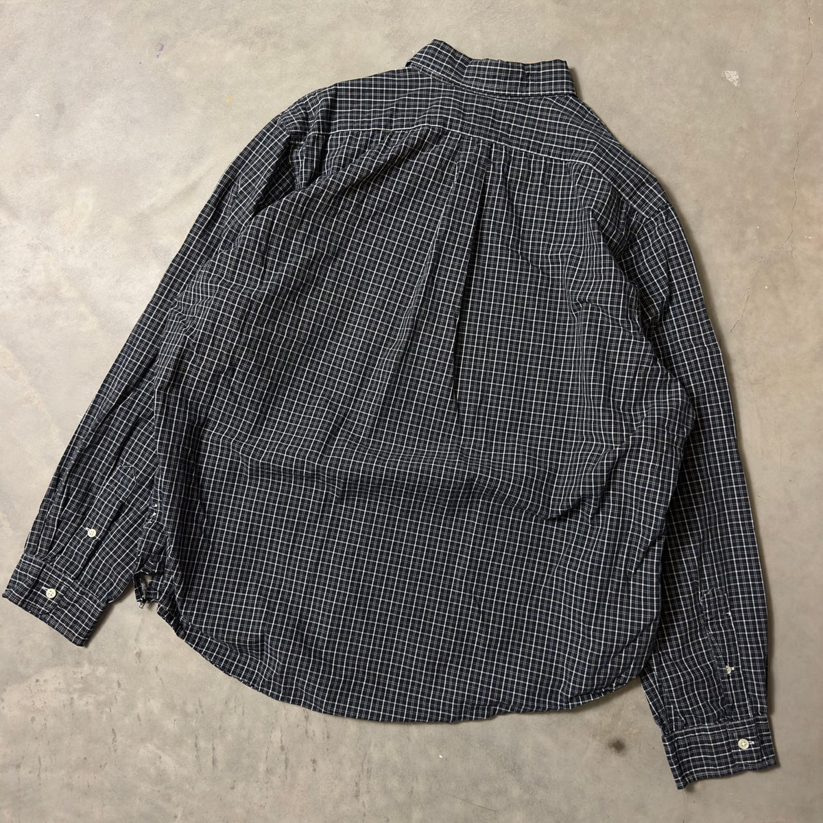 Ralph Lauren Check Shirt Mens XXL Black As Is