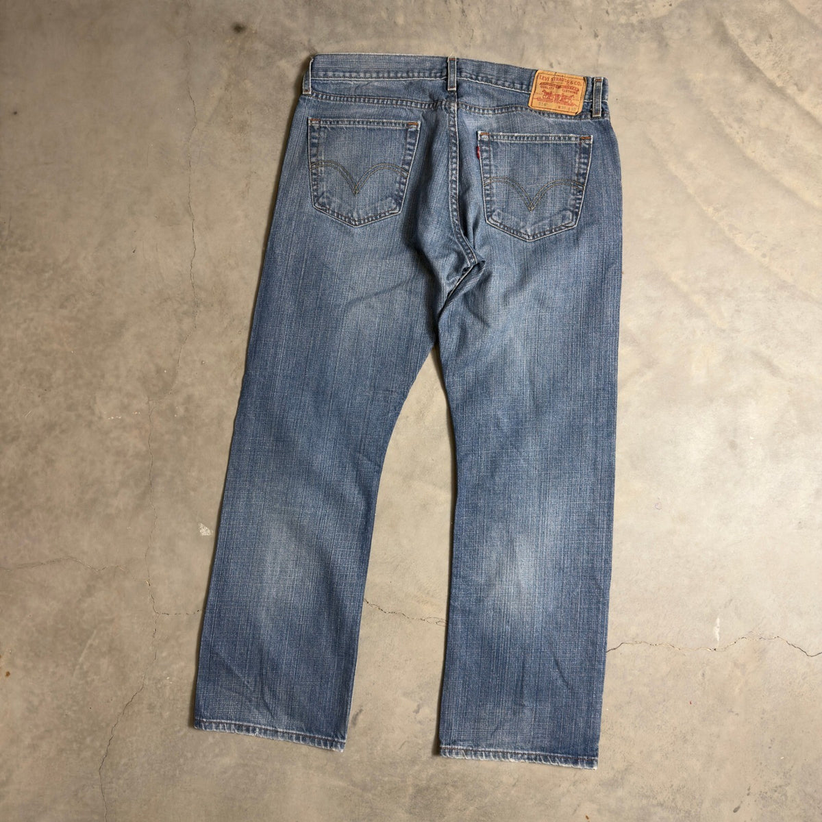 Vintage Y2K Levi's 514 Slim Straight Jeans Mens 36x30 Blue