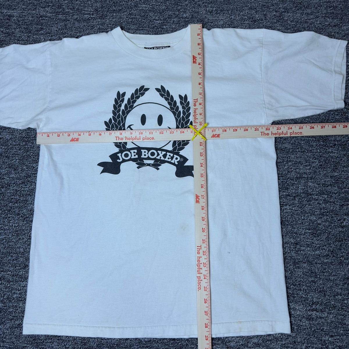 Vintage Joe Boxer Girlfriend Smiley Face Tee White OS