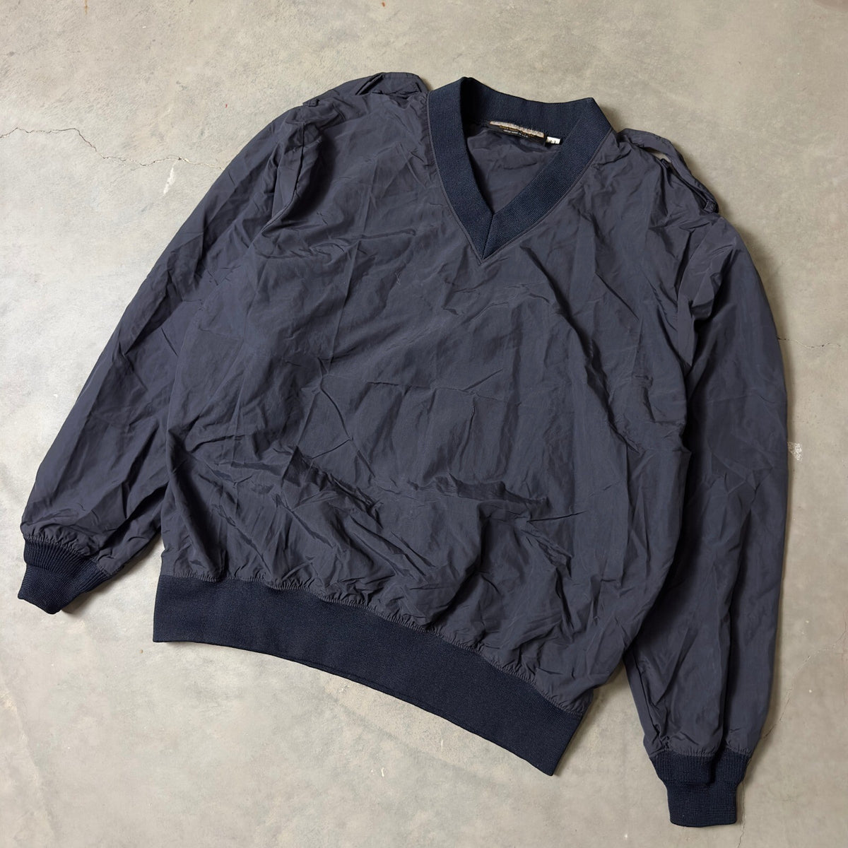 Vintage Fechheimer Windbreaker Pullover Mens L Navy