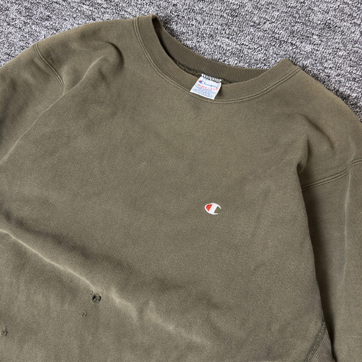 Vintage Champion Reverse Weave Crewneck Sweatshirt XL Olive