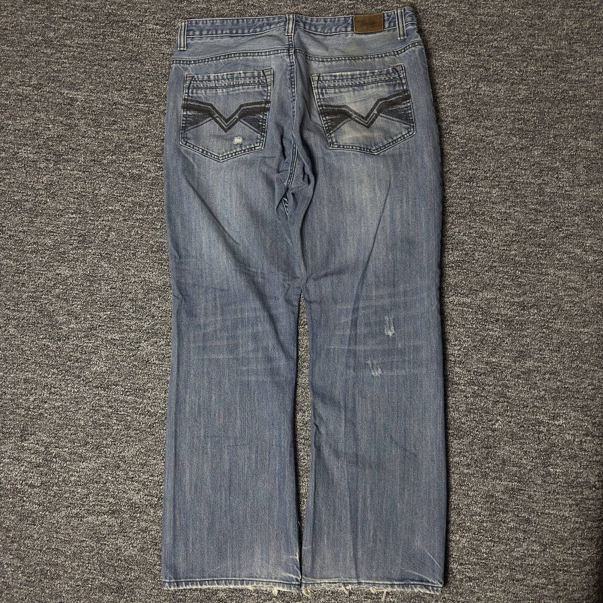 Urban Up Bootcut Jeans Mens 34x32 Blue Distressed Baggy Y2K
