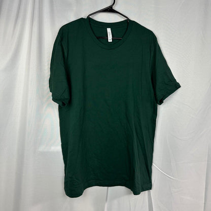 NWT Bella+Canvas Mens XL T-Shirt Evergreen Crew Neck
