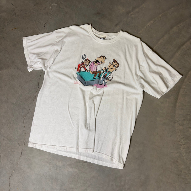 Vintage Y2K Ingenix ICD-9 Medical Graphic Tee Mens XL White