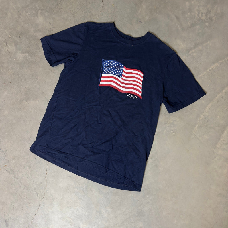 Faded Glory American Flag Graphic T Shirt Men L USA 2013