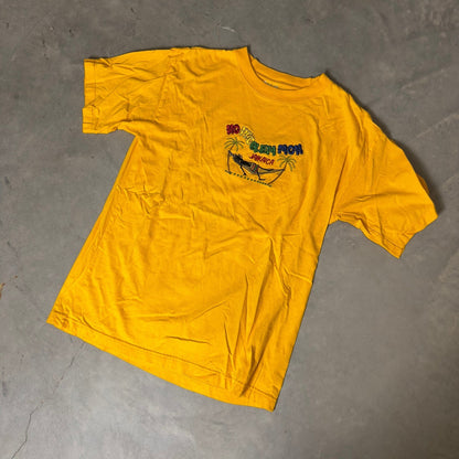 Vintage Island Tees Jamaica TShirt Men XL Yellow Graphic Tee