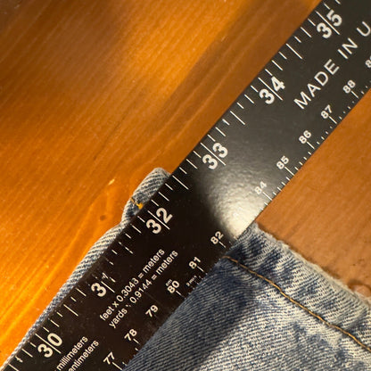 Levis 505 Regular Fit Jean Men 34x32 Blue Straight Leg Denim